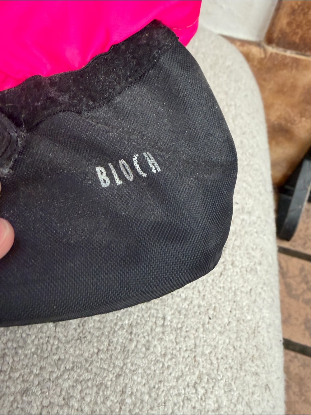 Black/pink Bloch ballet shoes protectors  #ballet #dance - Picture 2 of 5